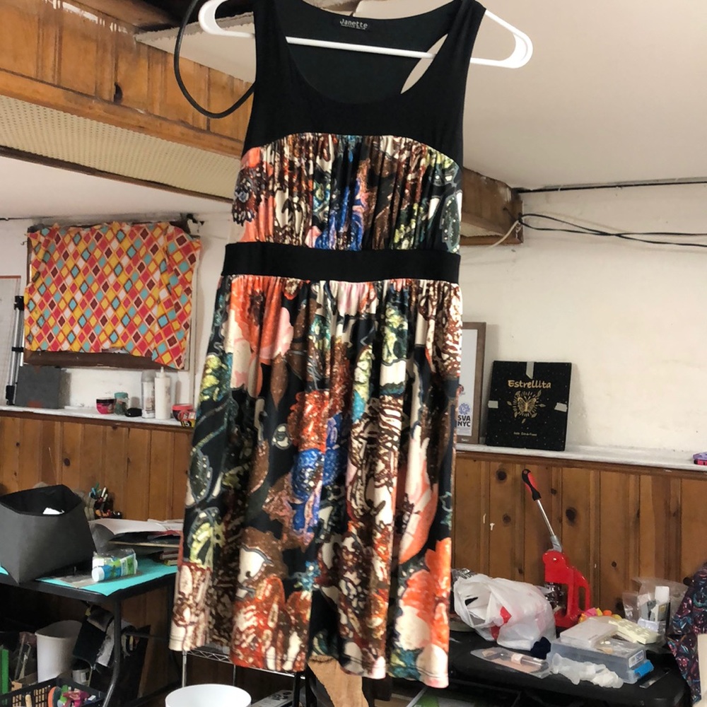 Floral dress short sleeve